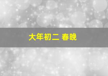 大年初二 春晚